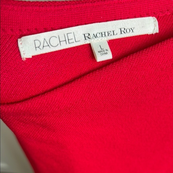 Rachel Roy Red One-Shoulder Dress | Large - Picture 4 of 4